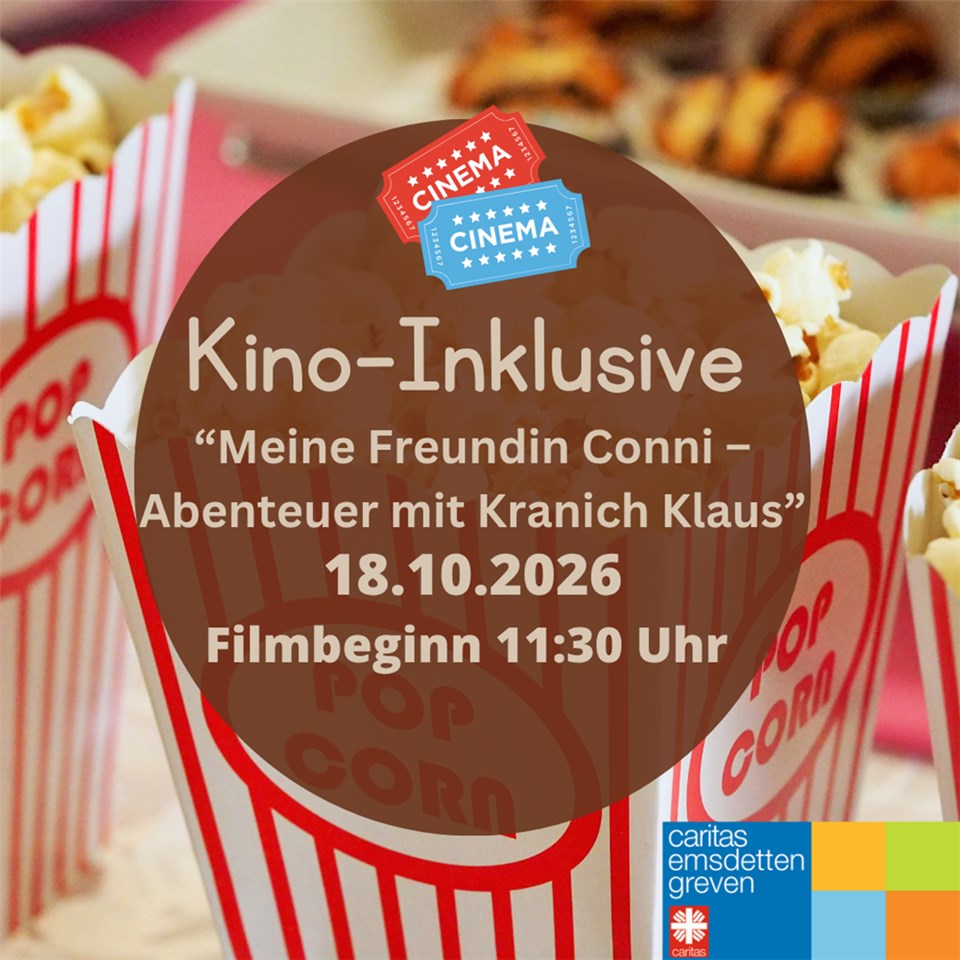Ankündigung des Kino inklusive am 18.10.2026